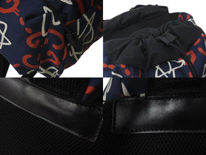 GUCCI グッチ リュック デイパック ゴースト GG 星 ナイロンキャンバス レザー ネイビー レッド ホワイト 美品 中古 57646 