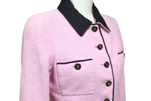 Load image into Gallery viewer, CHANEL シャネル ツイードジャケット ヴィンテージ ココマーク ココボタン ピンク タグ不鮮明 良品 中古 57653