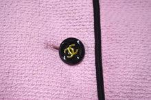 Load image into Gallery viewer, CHANEL シャネル ツイードジャケット ヴィンテージ ココマーク ココボタン ピンク タグ不鮮明 良品 中古 57653