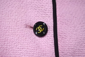 CHANEL シャネル ツイードジャケット ヴィンテージ ココマーク ココボタン ピンク タグ不鮮明 良品 中古 57653