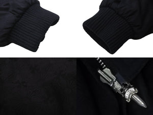 CHROME HEARTS クロムハーツ その他アウター フードジャケット リバーシブル ダガー クロス シルバー925 美品 中古 57654