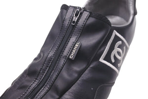 CHANEL シャネル スニーカー スポーツライン ココマーク ブラック サイズ37 レディース 良品 中古 57663