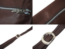 Load image into Gallery viewer, CHROME HEARTS クロムハーツ ショルダーバッグ ガンスリンガーバックル ボルドー レザー シルバー925 良品 中古 57669