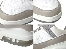 Load image into Gallery viewer, LOUIS VUITTON ルイヴィトン スニーカー LV トレイナー ライン スニーカー VL1210 グレー ホワイト サイズ8 美品 中古 57671
