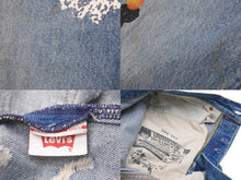 Load image into Gallery viewer, DENIM TEARS × VIRGIL ABLOH デニムティアーズ ヴァージル メッセージ プリント デニムパンツ 501 W32 L32 美品 中古 57678