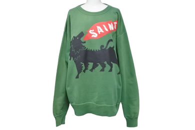 SAINT MICHAEL セントマイケル スウェットトレーナー CRW N SWT ヴィンテージ加工 サイズXL SM-A23-0000-021 美品 中古 57693 
