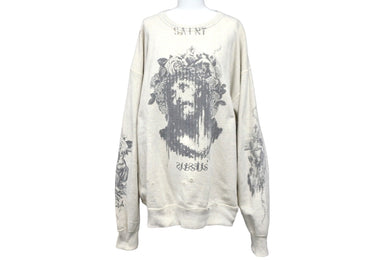 SAINT MICHAEL セントマイケル スウェットトレーナー 河村康輔 ヴィンテージ加工 サイズXL SM-S22-0000-078 美品 中古 57697 