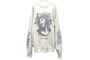 SAINT MICHAEL セントマイケル スウェットトレーナー 河村康輔 ヴィンテージ加工 サイズXL SM-S22-0000-078 美品 中古 57697 