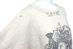 SAINT MICHAEL セントマイケル スウェットトレーナー 河村康輔 ヴィンテージ加工 サイズXL SM-S22-0000-078 美品 中古 57697 