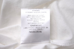 GIVENCHY ジバンシィ 半袖 Ｔシャツ BRANDED TAPE DETAILS BM70WJ3002 コットン ホワイト 良品 中古57707