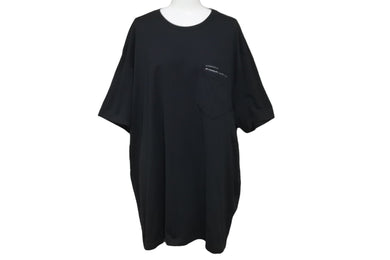 GIVENCHY ジバンシィ 半袖Ｔシャツ Ribbon Trimmed Logo BM70VA3002 ブラック コットン 美品 中古 57712