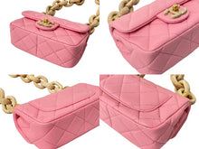 Load image into Gallery viewer, 新品 CHANEL シャネル ショルダーバッグ マトラッセ ウッドチェーン ミニフラップバッグ 23〜24AW ゴールド金具 57717