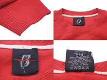 Load image into Gallery viewer, RUFF RYDERS ラフライダーズ 90s スウェット レッド DMX 赤 ヴィンテージ 刺繍 プリント dirty denim サイズL 中古 57728