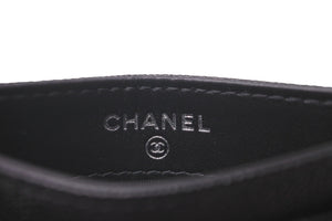 極美品 CHANEL シャネル ココマーク カードケース キャビアスキン 29番台 ブラック ロゴ 小物入れ 名刺入れ 黒 中古 57724
