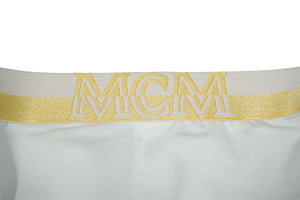 新品未使用 MCM エムシーエム パンツ 下着 アンダーウェア レディース ホワイト ゴールド サイズL MFYASBM04 中古 57755