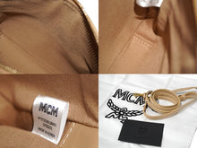 Load image into Gallery viewer, 新品未使用 MCM エムシーエム ショルダーバッグ チェーンショルダー ジップポーチ 2022SS ベージュ レザー MYZCSSX01 中古 57757