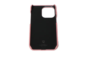 新品未使用 MCM エムシーエム スマホケース 携帯 IPHONE13 PRO ピンク フレンチブルドッグ MXECATA04 QZ001 中古 57763