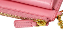 Load image into Gallery viewer, 新品未使用品 MCM エムシーエム カードケース コインケース フラグメントケース MYACSPA01 ピンク ゴールド金具 中古 57767