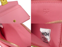 Load image into Gallery viewer, 新品未使用品 MCM エムシーエム カードケース コインケース フラグメントケース MYACSPA01 ピンク ゴールド金具 中古 57767
