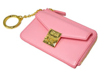 Load image into Gallery viewer, 新品未使用品 MCM エムシーエム カードケース コインケース フラグメントケース MYACSPA01 ピンク ゴールド金具 中古 57768