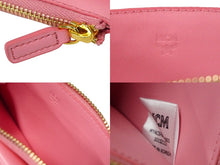 Load image into Gallery viewer, 新品未使用品 MCM エムシーエム カードケース コインケース フラグメントケース MYACSPA01 ピンク ゴールド金具 中古 57768