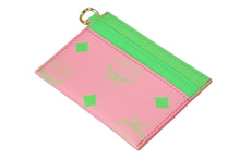 Load image into Gallery viewer, 新品未使用品 MCM エムシーエム スマホケース カードケース付き iPhone12 MXECSSX01 ピンク レザー ゴールド金具 中古 57770