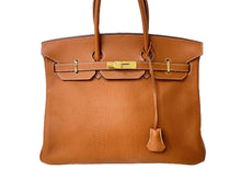 Load image into Gallery viewer, HERMES エルメス BIRKIN バーキン35 ブラウン系 ゴールド金具 トゴ ハンドバッグ □H刻印 中古 57788