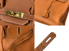 Load image into Gallery viewer, HERMES エルメス BIRKIN バーキン35 ブラウン系 ゴールド金具 トゴ ハンドバッグ □H刻印 中古 57788