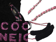 Load image into Gallery viewer, 新品同様 CHANEL シャネル ココネージュ ショルダーバッグ 2WAYバッグ ブラック ピンク 28番台 シルバー金具 中古 57798