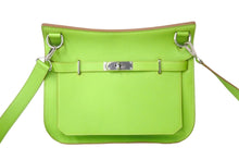 Load image into Gallery viewer, 極美品 HERMES エルメス ジプシエール 28 スイフト グリーンアップル シルバー金具 レザーショルダーバッグ □Q刻 中古 57799