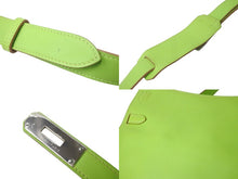 Load image into Gallery viewer, 極美品 HERMES エルメス ジプシエール 28 スイフト グリーンアップル シルバー金具 レザーショルダーバッグ □Q刻 中古 57799