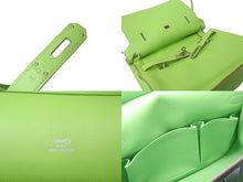 Load image into Gallery viewer, 極美品 HERMES エルメス ジプシエール 28 スイフト グリーンアップル シルバー金具 レザーショルダーバッグ □Q刻 中古 57799