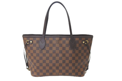 新品同様 LOUIS VUITTON ルイヴィトン ハンドバッグ ネヴァーフル PM N41359 ダミエ柄 ゴールド金具 中古 57813