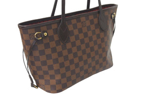 新品同様 LOUIS VUITTON ルイヴィトン ハンドバッグ ネヴァーフル PM N41359 ダミエ柄 ゴールド金具 中古 57813