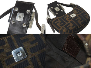 FENDI フェンディ ハンドバッグ マンマバケット アクセサリーポーチ ポーチ ミニポーチ ズッカ柄 総柄 26673 美品 中古 57817