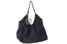 Load image into Gallery viewer, CHANEL シャネル ショルダーバッグ トートバッグ サテン ココマーク チェーンショルダー ゴールド金具 美品 中古 57823