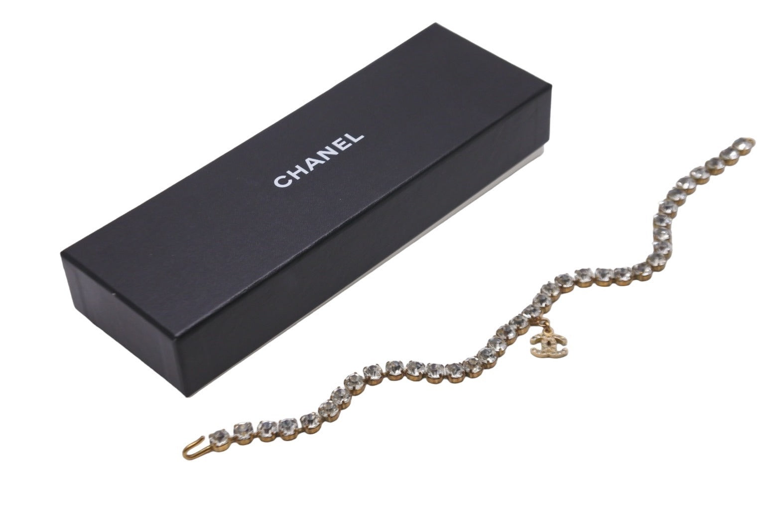 約42cm表記サイズ[USED/]CHANEL シャネル ネックレス・チョーカー ココマーク ラインストーン ハイヒール ゴールド 05A ストーン取れ  tdc-001505-4d