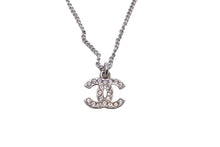 Load image into Gallery viewer, 極美品 CHANEL シャネル ネックレス アクセサリー シルバー ココマーク 08V ラインストーン GP 中古 57831