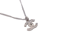 Load image into Gallery viewer, 極美品 CHANEL シャネル ネックレス アクセサリー シルバー ココマーク 08V ラインストーン GP 中古 57831