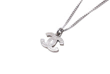 Load image into Gallery viewer, 極美品 CHANEL シャネル ネックレス アクセサリー シルバー ココマーク 08V ラインストーン GP 中古 57831