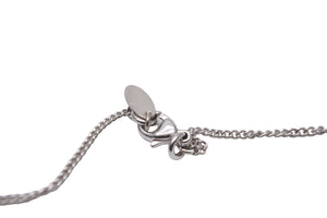 極美品 CHANEL シャネル ネックレス アクセサリー シルバー ココマーク 08V ラインストーン GP 中古 57831