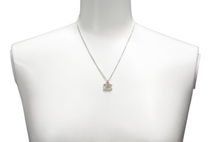 極美品 CHANEL シャネル ネックレス アクセサリー シルバー ココマーク 08V ラインストーン GP 中古 57831