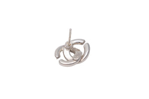 CHANEL シャネル ピアス ココマーク 01P刻印 アクセサリー シルバー メタル 美品 中古 57832