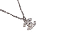 Load image into Gallery viewer, 極美品 CHANEL シャネル ネックレス ラインストーン ココマーク 10V刻印 シルバー GP 中古 57833