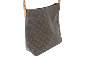 LOUIS VUITTON ルイヴィトン ハンドバッグ ルーピングGM ブラウン M51145 ゴールド金具 中古 57835