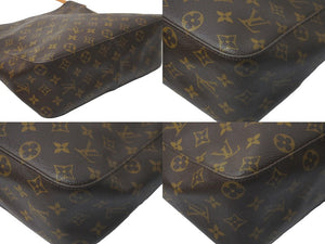 LOUIS VUITTON ルイヴィトン ハンドバッグ ルーピングGM ブラウン M51145 ゴールド金具 中古 57835