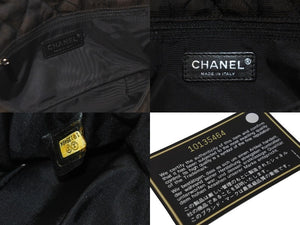 極美品 CHANEL シャネル ニュートラベル チェーンショルダーバッグ 10番台 ブラック ブラウン シルバー金具 中古 57836