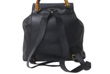 Load image into Gallery viewer, GUCCI グッチ バンブー バッグパック リュック・デイパック 00319980016 ブラックレザー ゴールド金具 美品 中古 57842