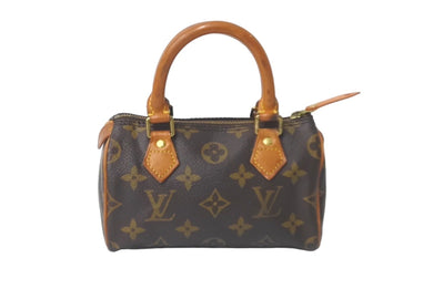 LOUIS VUITTON ルイヴィトン ミニスピーディー ハンドバッグ モノグラム M41534 ブラウン 良品 中古 57852
