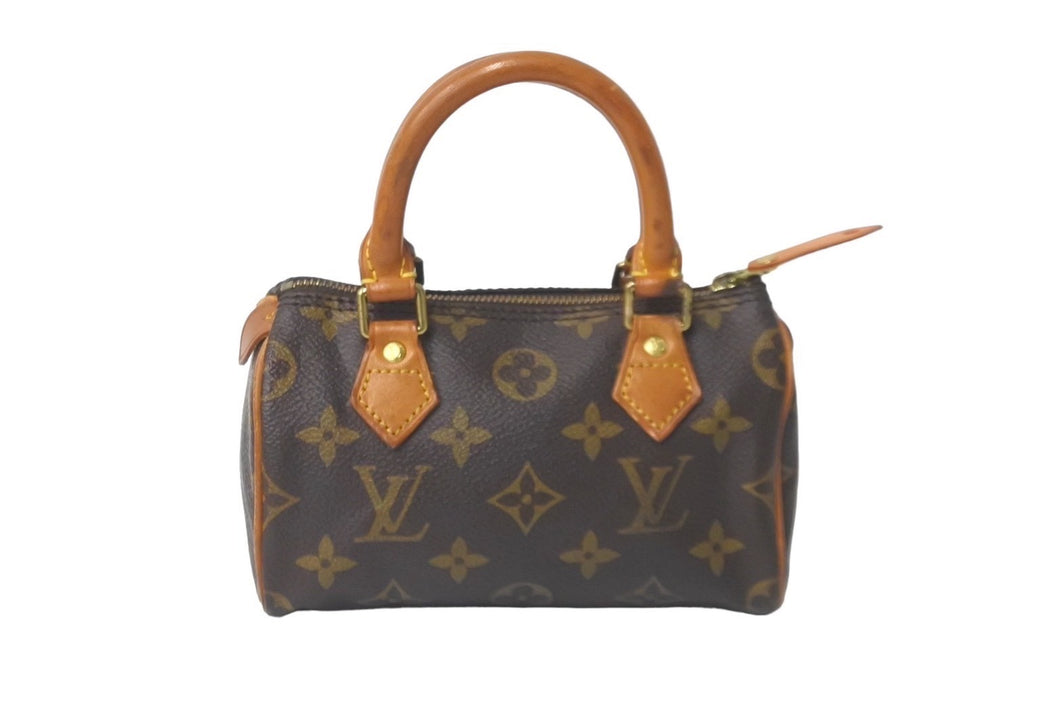 LOUIS VUITTON ルイヴィトン ミニスピーディー ハンドバッグ モノグラム M41534 ブラウン 良品 中古 57852
